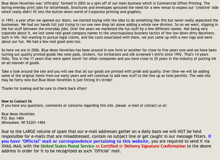 Welcome to the Blue Moon